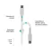 Fixed Cable USB-C FIXDLS-CC12-WH 1.2 m