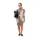 Object Ray Aop langarmkleid
