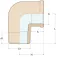 Guidi Conector de codo M-F 1 1/2´´