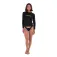 Hurley Rash guard com mangas compridas e fecho éclair WLEU00002