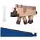 Minecraft Chestnut Wolf 8cm σχήμα