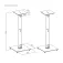 Aisens Support d´enceinte SPK11U-433