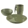 Easycamp Moss 4 Dine tableware set