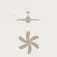 Evvo Ventilatore a soffitto V315 rw