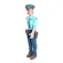 Diverse Policewoman figur