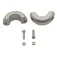 Recmar Aluminium Flat krageanode 35 mm