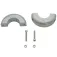 Recmar Aluminium Flat krageanode 55 mm