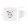 Nanocable Roseta de parede USB-A 2 tomadas 1 USB C