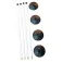 Uwin Rounders Post And Base 크리켓 세트