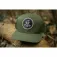 Black cat Green Flat Peak cap