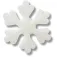 Jibbitz Pin White Snowflake 1