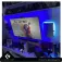 Floating grip Led Wire Light with USB Blue Vægmontering