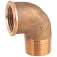 Maestrini Conector de codo Latón M-F 2´´