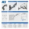 Act AC8310 skjermstativ