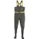 Black cat Waders in PVC Green Booted