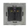 PNI WP101G Einbau-Glassteckdose