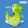 Douplay Dyr luft hopper dinosaur