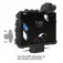 Ram mounts Bloqueio RAM®Thin-Dock™+ USB Duplo para Zebra ET401 10 polegadas