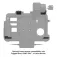 Ram mounts Bloqueio RAM®Thin-Dock™+ Dual USB para Zebra ET401 de 8 polegadas