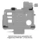Ram mounts Bloqueio RAM®Thin-Dock™ para Zebra ET401&ET4x 8 polegadas