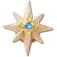 Jibbitz Charm Celestial Starburst With Gem