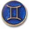 Jibbitz Gold Gemini charm
