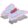 Jibbitz Mesh Sequin Butterfly 참