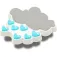 Jibbitz Charm Rain Cloud