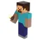 Halantex Minecraft Steve ランプ 26 cm