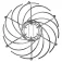 Five Metallic Spiral Korb 30