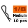 Revtec 45º Bent Medium body clip 10 units