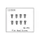 Absima M2.5x6mm flat head screw 8 units