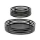 Decoris Eisen Tablett-Set 28/38 cm 2 einheiten