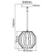 Aigostar Candeeiro suspenso Iron E27 (Without Light Source)