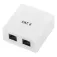 Phasak 2xRJ45 UTP Cat 6 Surface box