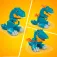 Mega bloks Biting Dinosaur 건설 게임 24 조각
