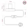 Creative cables Lampe de table Posaluce Milleluci