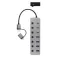 Nanocable 4xUSB-A + 3xUSB-C ハブ