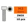 Revtec Hex M3x6 Inox socket head screw 10 units