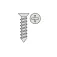 Revtec Inox 3.5x16mm flat head screw 10 units