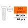 Revtec M4x16 flat head screw 5 units