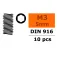 Revtec Cargol de fixació hexagonal M3x5 Steel 10 unitats