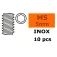 Revtec Cargol de fixació hexagonal M5x5 Inox 10 unitats