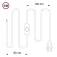 Creative cables Câble de lampe RM16 1.8m