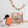 3 sprouts Scaffale per libri Checkerboard