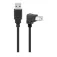 Microconnect USBAB2ANGLED2 USB-A til USB-B-kabel