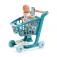 Ecoiffier Carrinho de compras com boneca e acessórios