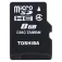 Toshiba MicroSD 8GB memory card