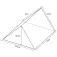 Softee Figura acolchoada Mini Triangle 25x25x25cm