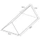 Softee Mini Triangle 50x25x25cm vadderad figur